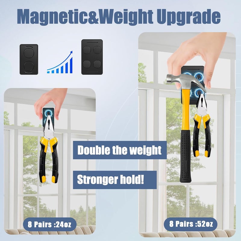 ANGAR 16pcs Outdoor Curtain Weights, Upgraded Heavier-Duty Waterproof Curtain Magnets Weights Outdoor, for Home Patio Drapery, Shower, Flags, Tablecloth to Stop Heavy Wind, Black - Image 2
